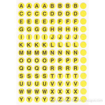 Customized Letter Self-Adhesive Label Sticker